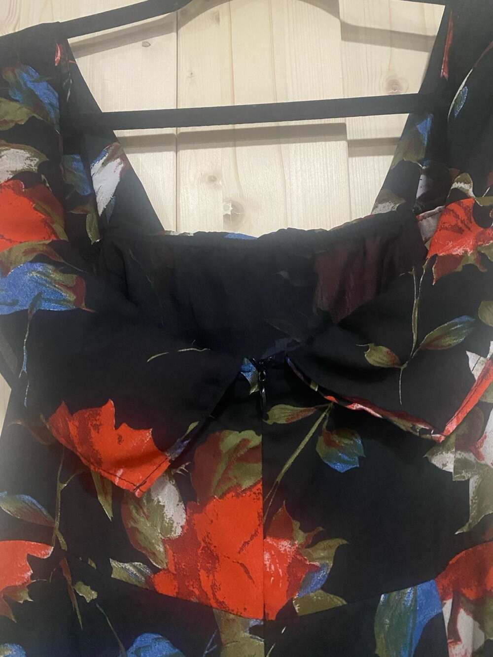 Lulus Briarwood Black Floral Print Off-the-Shoulder Maxi Dress - Picture 6 of 8